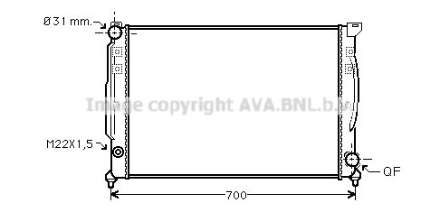 AVA QUALITY COOLING Радиатор, охлаждение двигателя AIA2110